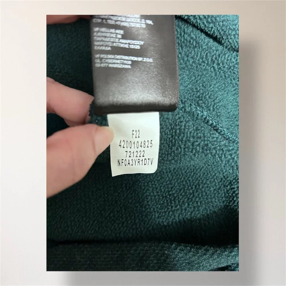 The North Face Men’s XXL Green Textured Cap Rock Fleece 1/4 Zip Pullover Outdoor
